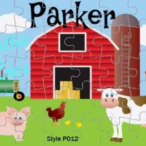 Custom Farm Theme Puzzle. With Name